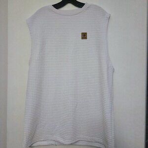 Men's Coofandy Vogue‎ waffle white tank XXL